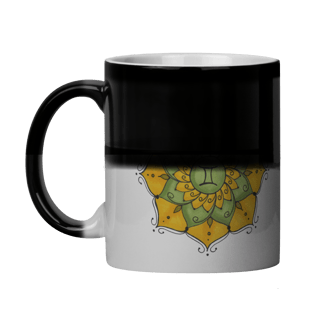 Nome do produto Caneca Mágica Mandala Signo de Gêmeos - 