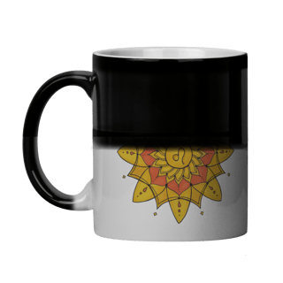 Nome do produto Caneca Mágica Mandala Signo de Leão - 