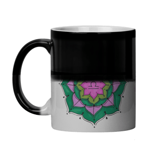 Nome do produto Caneca Mágica Mandala Signo de Libra - 