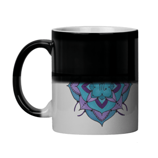 Nome do produto Caneca Mágica Mandala Signo de Escorpião - 