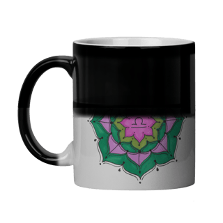 Nome do produto Caneca Mágica Mandala Signo de Libra - 