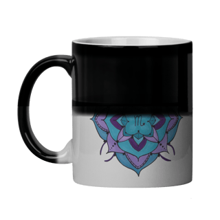 Nome do produto Caneca Mágica Mandala Signo de Escorpião - 