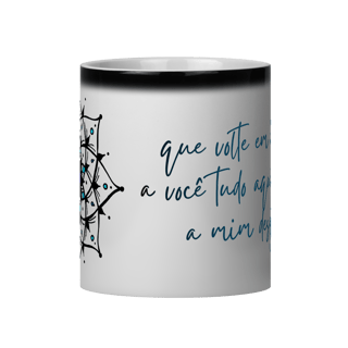 Nome do produto Caneca Mágica Mandala Olho Grego – Xô, Inveja! – Que volte em dobro a você tudo que a mim deseja