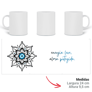 Nome do produto Caneca Mandala Olho Grego – Escudo da Intuição – Energia leve, alma protegida