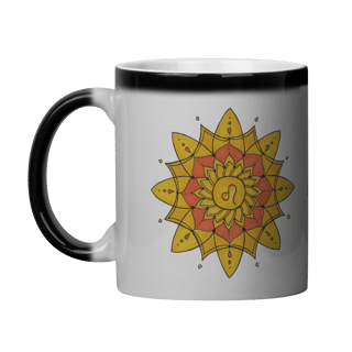 Nome do produto Caneca Mágica Mandala Signo de Leão - 