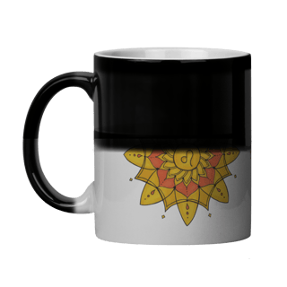 Nome do produto Caneca Mágica Mandala Signo de Leão - 