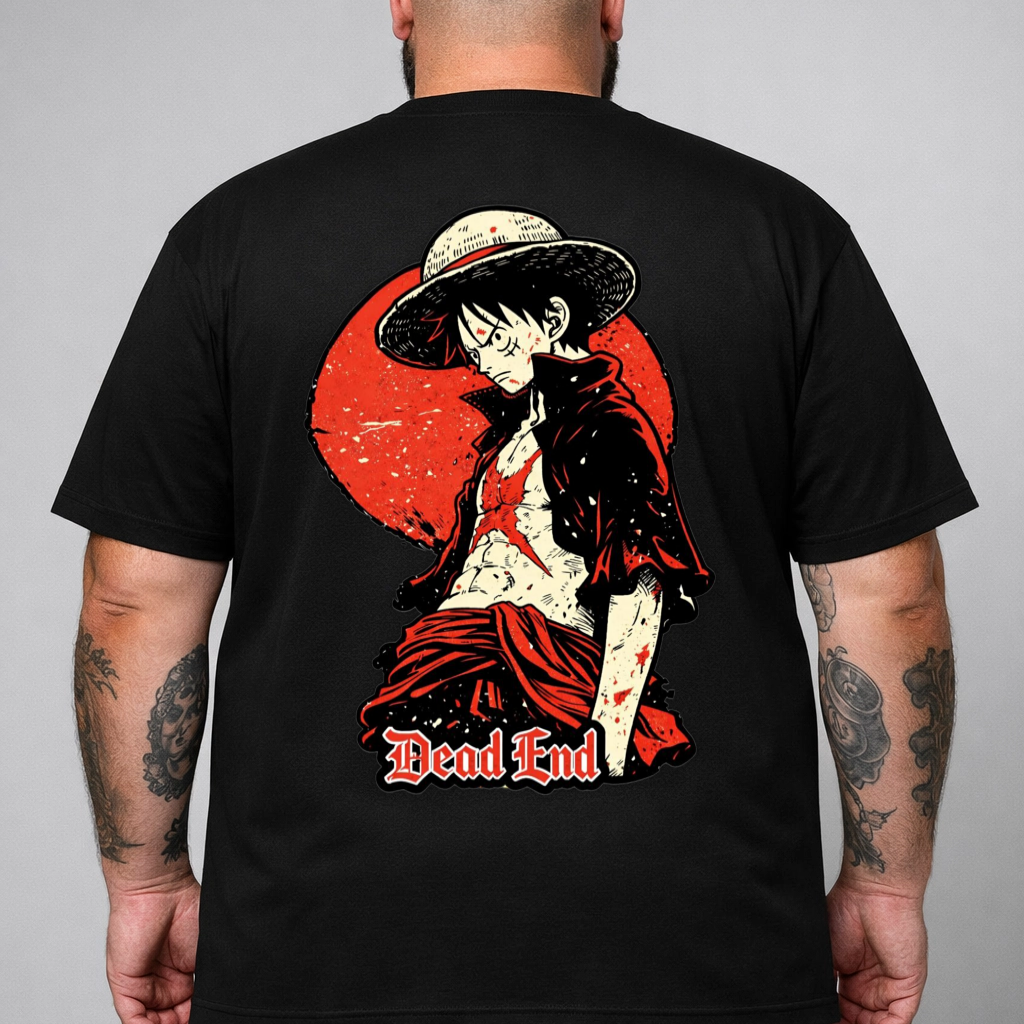 Nome do produto: T-SHIRT PLUS SIZE BACK LUFFY