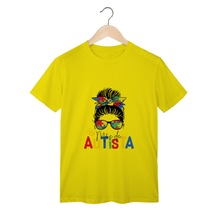 Nome do produto T-shirt Classic: MÃE DE AUTISTA (Amor e Luta)