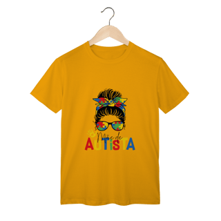 Nome do produto T-shirt Classic: MÃE DE AUTISTA (Amor e Luta)