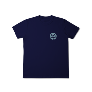 Nome do produto T-Shirt Classic: Gato Minimalista (O Básico do Conforto, Olhos de Pura Curiosidade!)