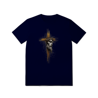 Nome do produto T-Shirt Quality: Fé e Devoção (Jesus e Crucifixo)
