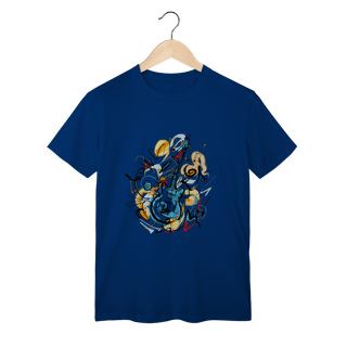 Nome do produto T-Shirt Classic: Solo de Guitarra Abstrata (O Conforto É Música Pros Seus Ouvidos!)