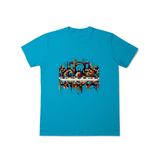 Nome do produto T-Shirt Classic: SANTA CEIA (Comunhão e Arte)