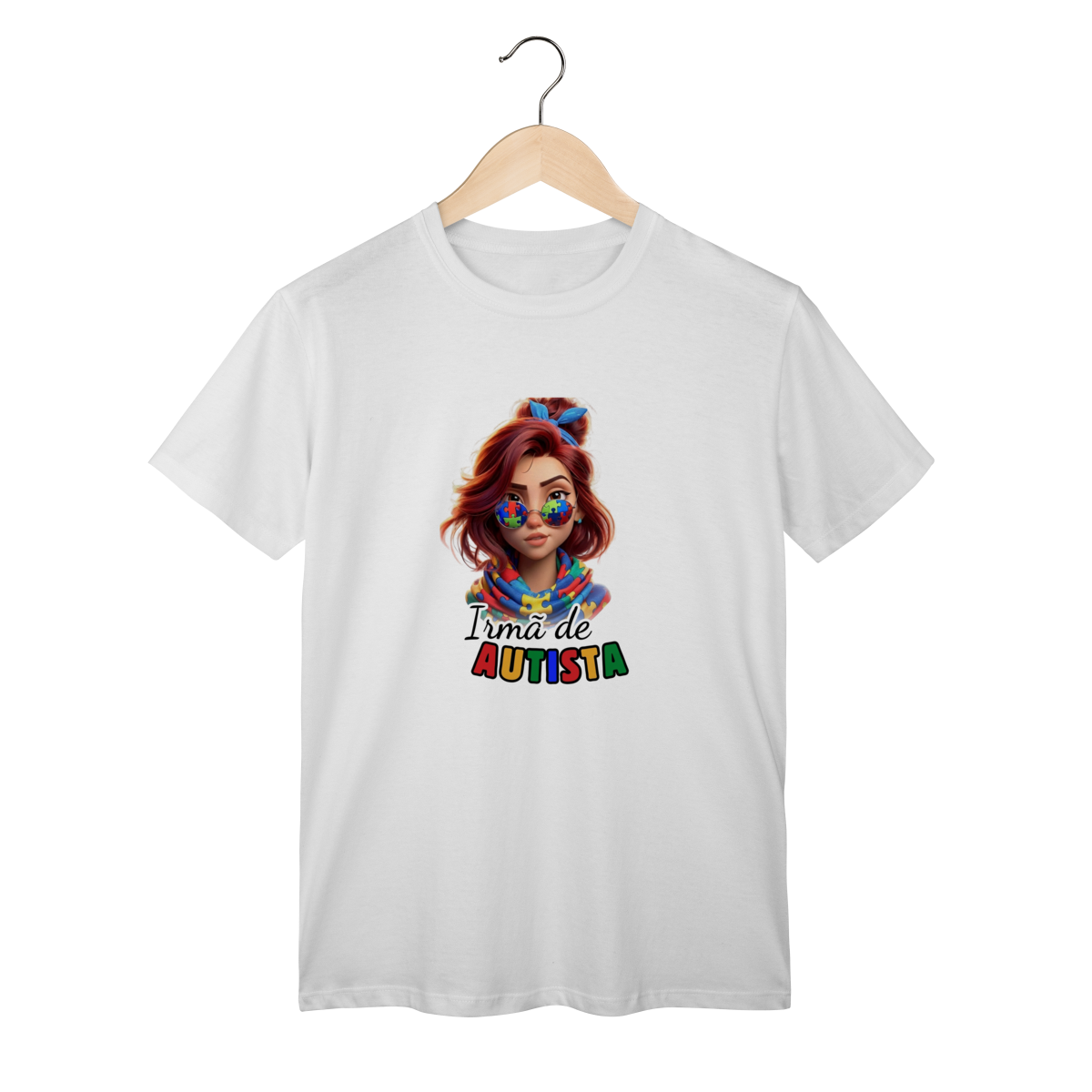 T-Shirt Classic: IRMÃ DE AUTISTA (Orgulho e Conexão)