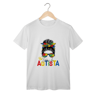 Nome do produto T-shirt Classic: MÃE DE AUTISTA (Amor e Luta)
