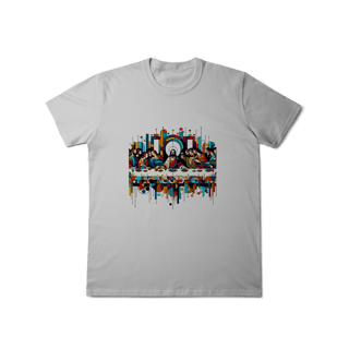 Nome do produto T-Shirt Classic: SANTA CEIA (Comunhão e Arte)