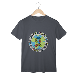 Nome do produto T-shirt Classic: CONSCIENTIZAÇÃO AUTISMO (Diferente é o Mundo Que Queremos)
