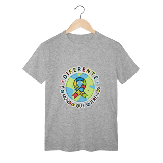 T-shirt Classic: CONSCIENTIZAÇÃO AUTISMO (Diferente é o Mundo Que Queremos)