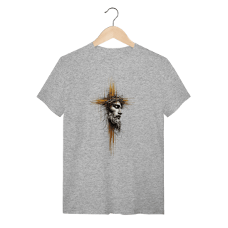 Nome do produto T-Shirt Quality: Fé e Devoção (Jesus e Crucifixo)
