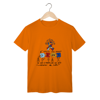 Nome do produto T-shirt Classic: CONSCIENTIZAÇÃO TEA (Seu Jeito Único de Ser)