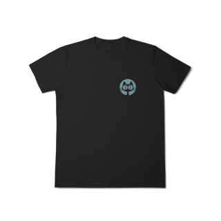 Nome do produto T-Shirt Classic: Gato Minimalista (O Básico do Conforto, Olhos de Pura Curiosidade!)