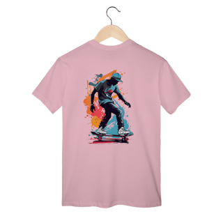 Nome do produto T-Shirt Classic: SKATE RIDER (Zero Queda no Estilo) *Estampa nas Costas*