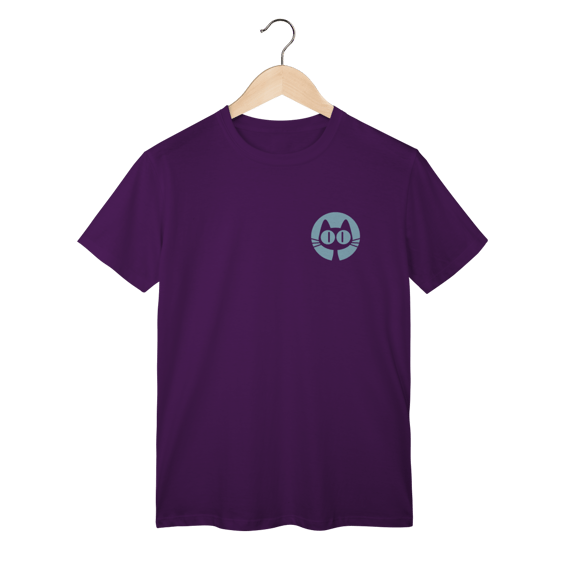 T-Shirt Classic: Gato Minimalista (O Básico do Conforto, Olhos de Pura Curiosidade!)