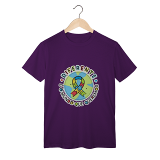 Nome do produto T-shirt Classic: CONSCIENTIZAÇÃO AUTISMO (Diferente é o Mundo Que Queremos)
