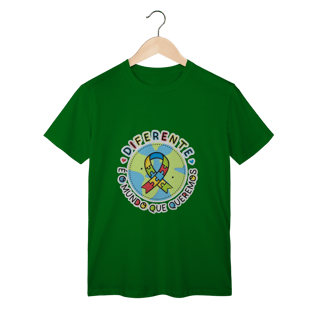 Nome do produto T-shirt Classic: CONSCIENTIZAÇÃO AUTISMO (Diferente é o Mundo Que Queremos)