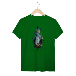 Nome do produto T-Shirt Quality: Pena da Natureza (Leve como uma Pluma, Confortável como um Abraço de Urso!)