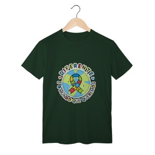 Nome do produto T-shirt Classic: CONSCIENTIZAÇÃO AUTISMO (Diferente é o Mundo Que Queremos)