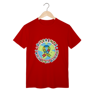 Nome do produto T-shirt Classic: CONSCIENTIZAÇÃO AUTISMO (Diferente é o Mundo Que Queremos)