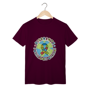 Nome do produto T-shirt Classic: CONSCIENTIZAÇÃO AUTISMO (Diferente é o Mundo Que Queremos)