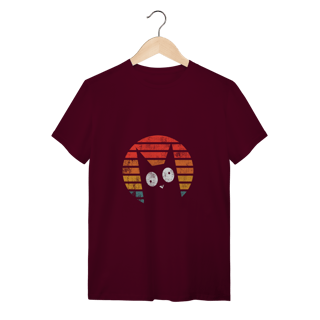 Nome do produto T-Shirt Quality: Gato Retrô Psicodélico