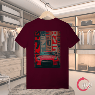 Nome do produto T-shirt Quality: GTR VERMELHO (Velocidade e Multas de Design) *Estampa nas Costas*