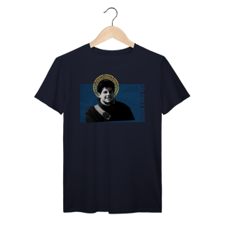 Nome do produto Camiseta Carlo Acutis – Fé, Tecnologia e Juventude em Cristo