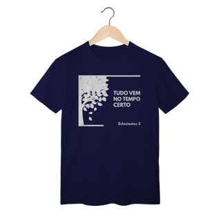 Nome do produto Camiseta “Tudo Vem no Tempo Certo” – Fé, Esperança e Confiança em Deus