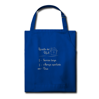 Nome do produto Avental “Receita do Dia” – Sorriso, Abraço e Infinito Deus | Fé com Alegria