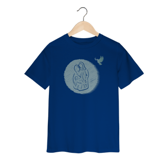 Nome do produto Camiseta Infantil Sagrada Família com Espírito Santo – Fé, Amor e Proteção Divina