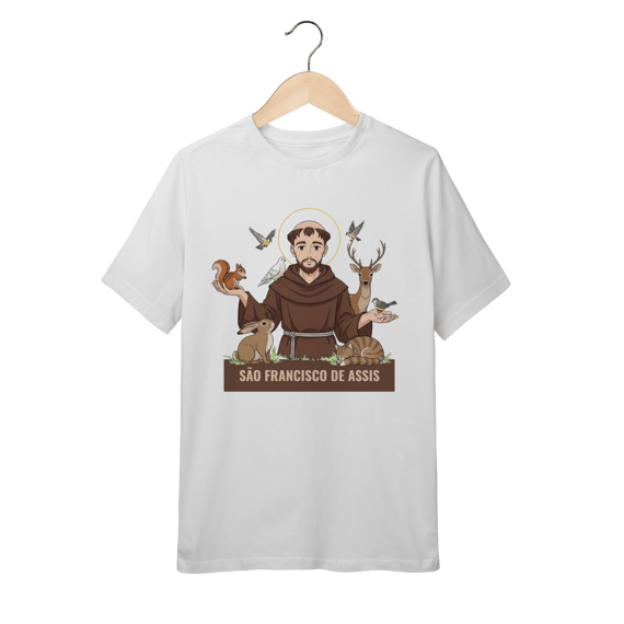Camisa Cristã São Francisco de Assis Infantil