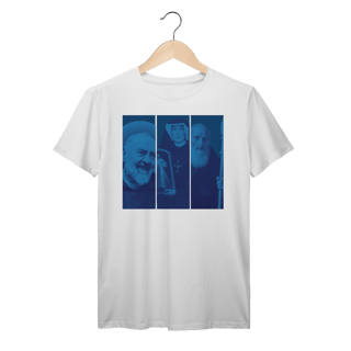 Camiseta Coleção Todos os Santos – Padre Pio, Santa Faustina e São Bento | Fé, Proteção e Devoção
