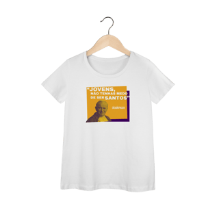 Nome do produto Camiseta Baby Long Papa João Paulo II – “Jovens, não tenhais medo de ser santos