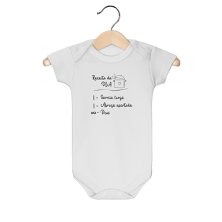 Nome do produto Camiseta “Receita do Dia” – Sorriso, Abraço e Infinito Deus | Fé com Alegria