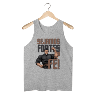 Nome do produto Regata Cristã – “Sejamos Fortes na Fé” | Moda com Propósito