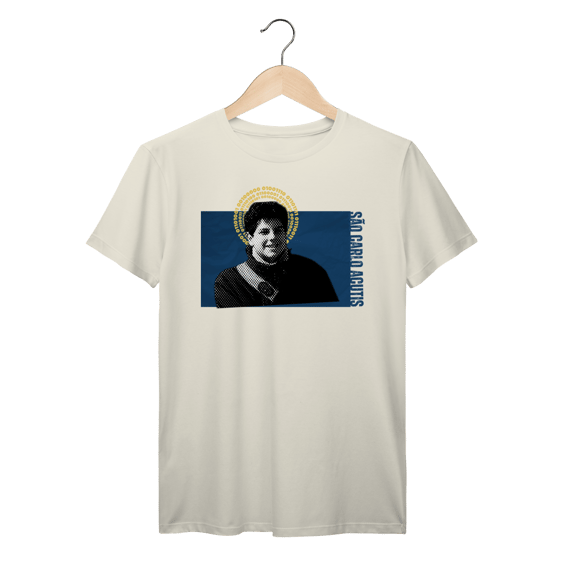 Camiseta Carlo Acutis – Fé, Tecnologia e Juventude em Cristo