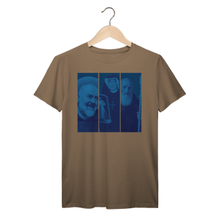 Nome do produto Camiseta Coleção Todos os Santos – Padre Pio, Santa Faustina e São Bento | Fé, Proteção e Devoção