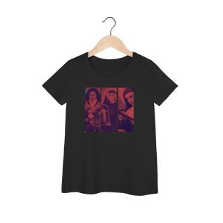 Nome do produto Camiseta Baby Long Coleção Todos os Santos – Santa Teresinha, Santa Faustina e Santa Rita de Cássia
