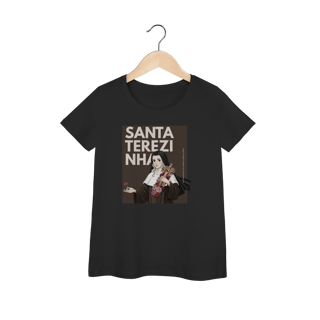 Nome do produto Camisa Baby Long Feminina Santa Teresinha – Fé, Amor e Simplicidade
