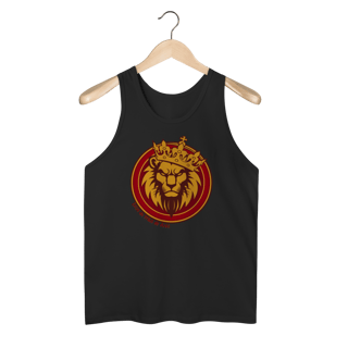 Nome do produto Regata Escudo Leão da Tribo de Judá – Força, Fé e Autoridade em Cristo