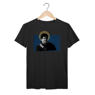 Nome do produto Camiseta Carlo Acutis – Fé, Tecnologia e Juventude em Cristo